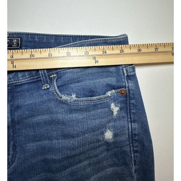 Abercrombie & Fitch Jeans Harper Low Rise Ankle Distressed Women’s 29/8 SHORT - Picture 9 of 11